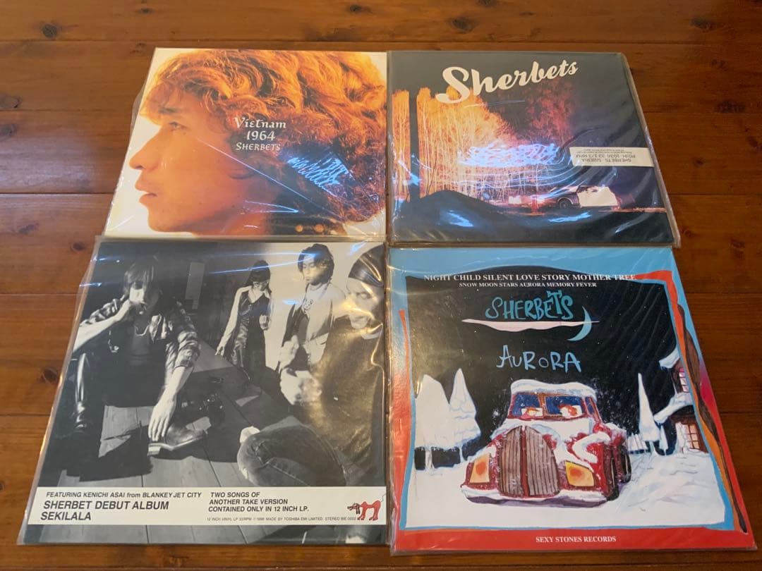 SHERBETS アナログ盤　4セット　　BLANKEY JET CITY