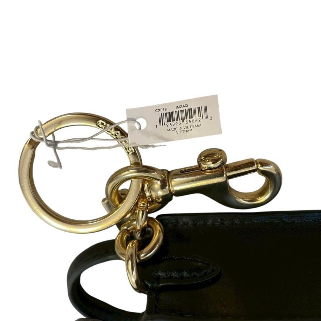 【新品】COACH コーチ チャーム ミニバッグチャーム ミニトート型 ブラウン