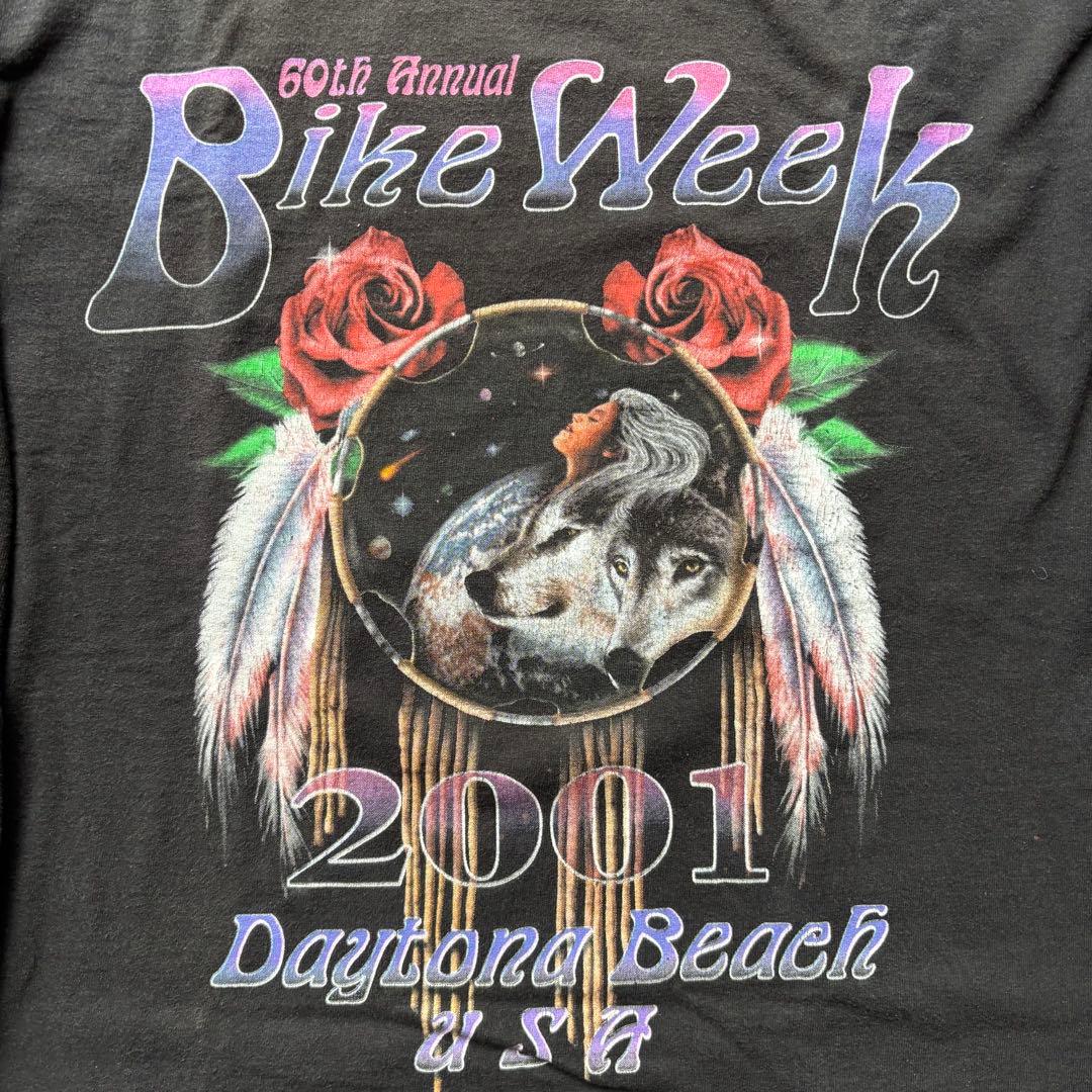 DAYTONA BIKE WEEK ロンT L 袖プリント バイクウィーク 古着