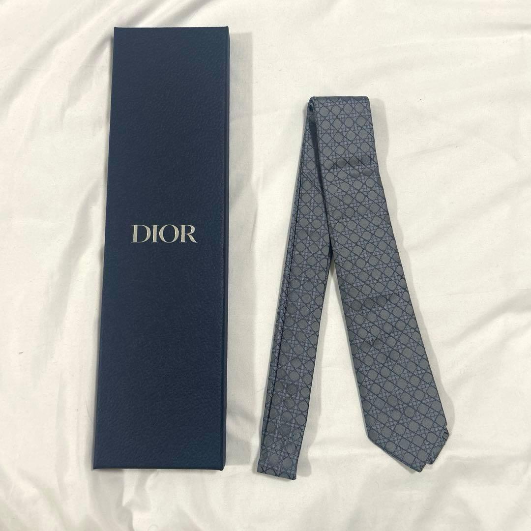最終値下げ　新品未使用 DIOR ネクタイ カナージュ シルク