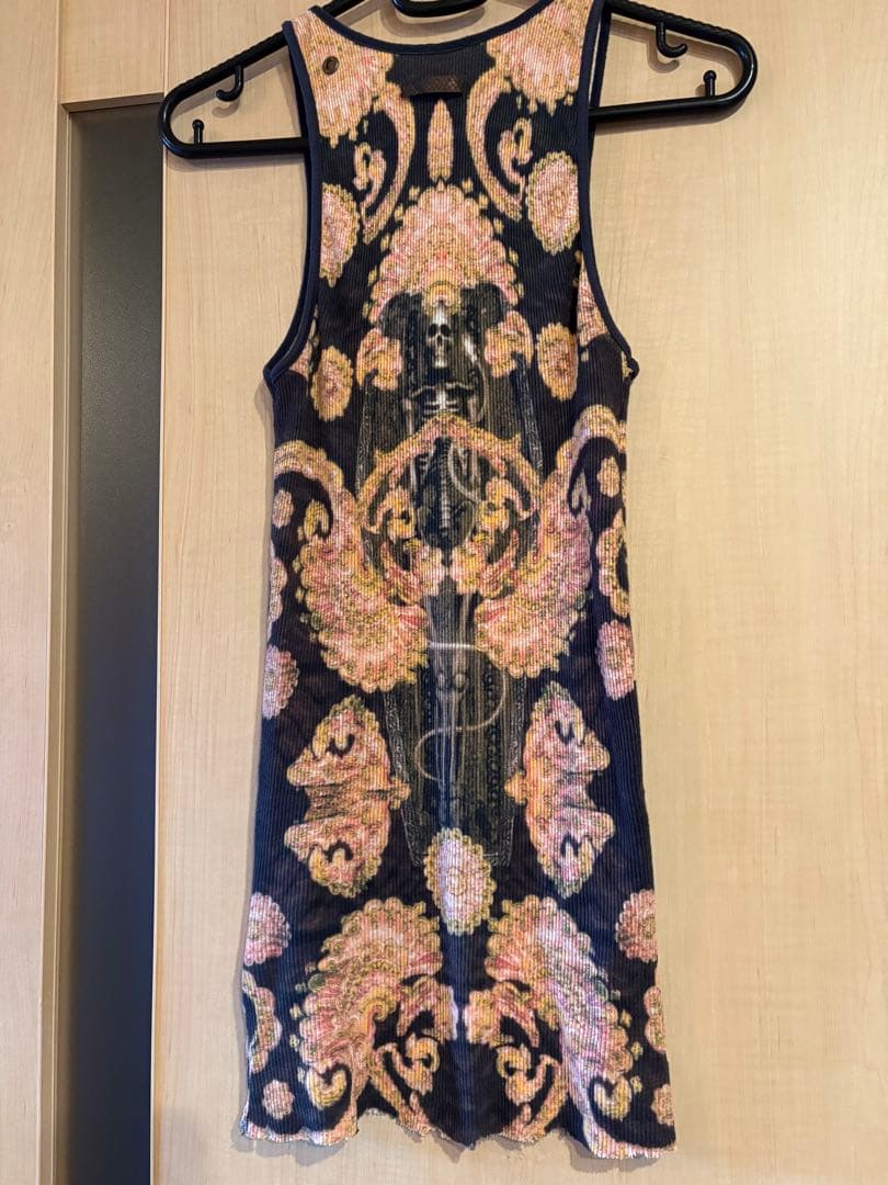 希少初版 ifsixwasnine リバースタンクトップ 棺桶スカル hyde着