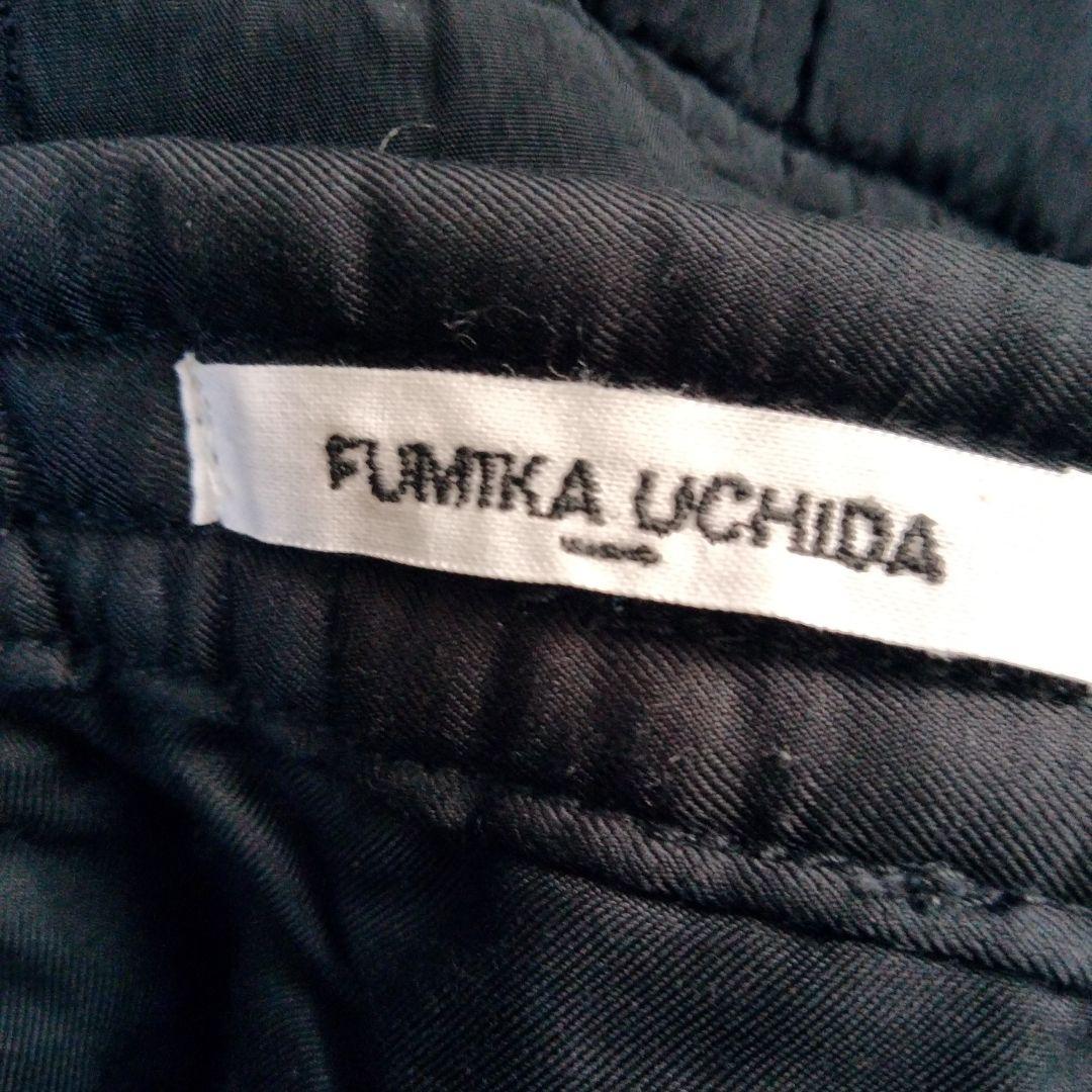 fumika uchida キルティングスカート　ブラック　size36