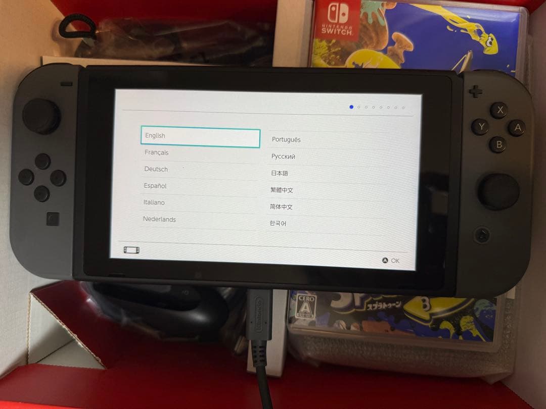 スプラ3付き Nintendo Switch グレー 本体