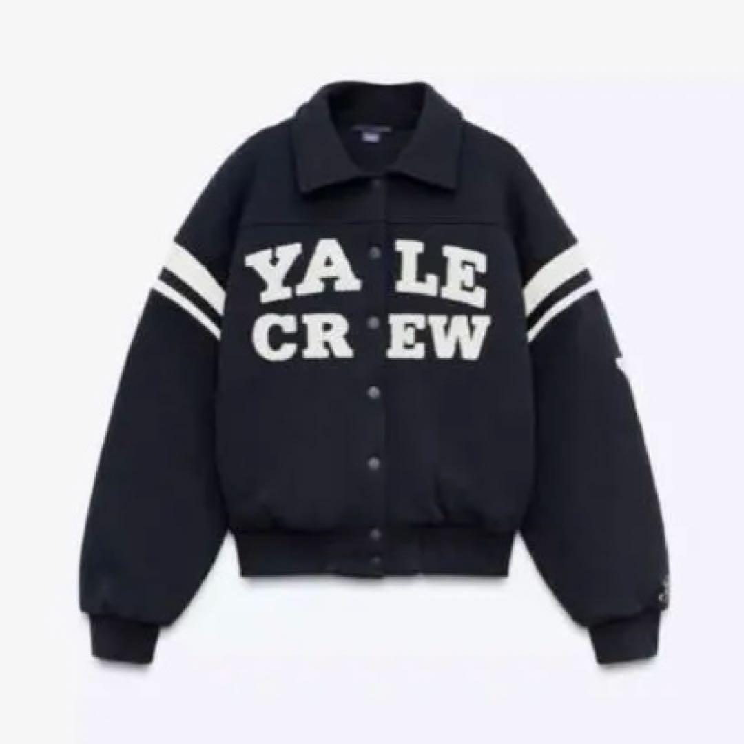 ZARA 完売品 Yale キルティングジャケット Sサイズ 美品　スタジャン