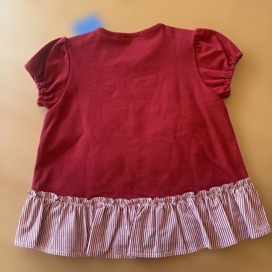 ファミリア　Tシャツ　赤♡ いちご♡90センチ