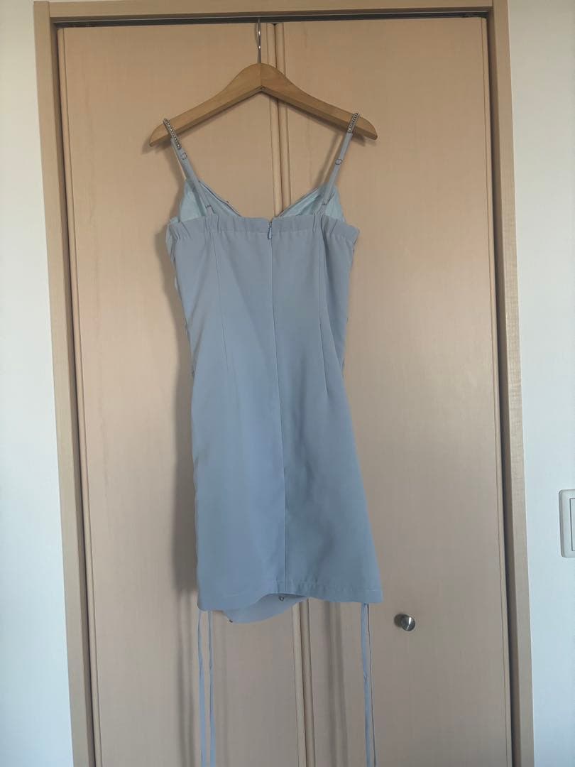 JEWELSカウルネックキャミソールドレスギャザーシャーリングタイトキャバドレス