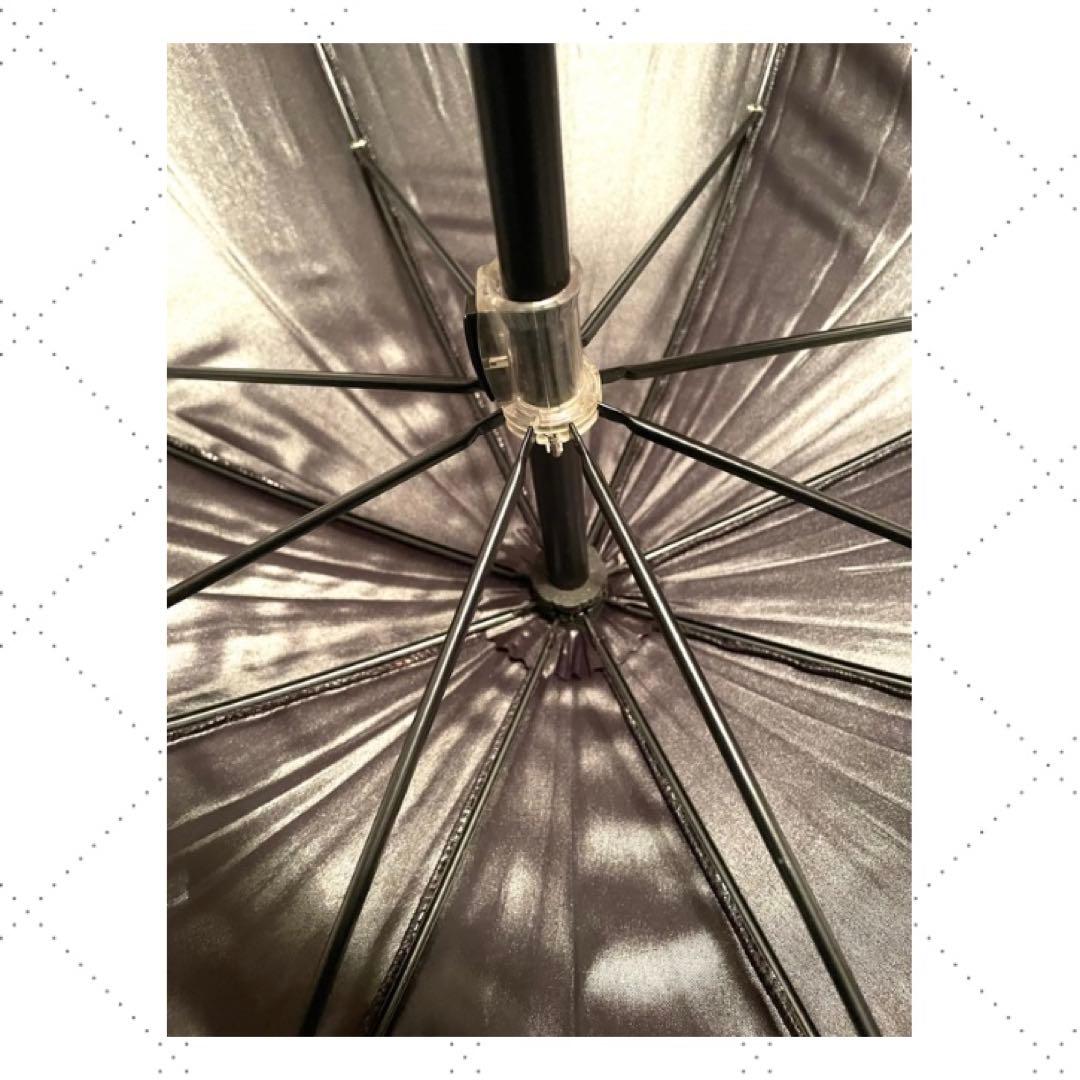 ゆきやす　シャンタル・トーマス　豹柄ストライプフリル付き日傘