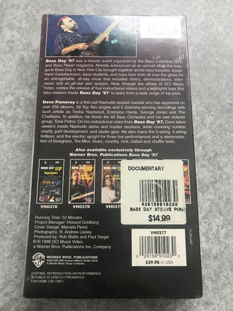 ミュージック Bass Day 97 Featuring Dave Pomeroy VHS