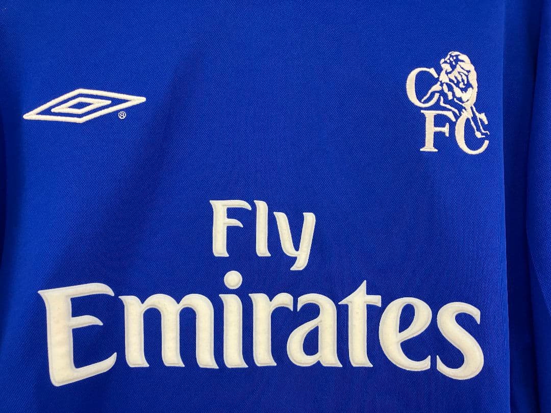 02-03 チェルシー　グジョンセン　アンブロオフィシャル　長袖ユニフォーム