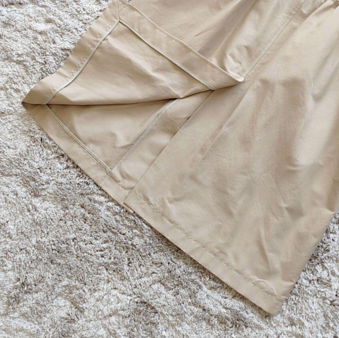 Theory luxe 洗える ロング フード モッズ コート ベージュ