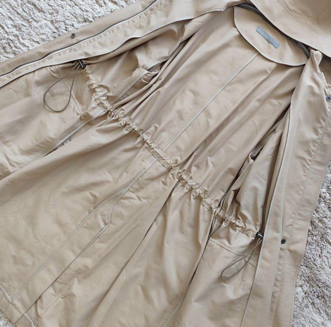 Theory luxe 洗える ロング フード モッズ コート ベージュ