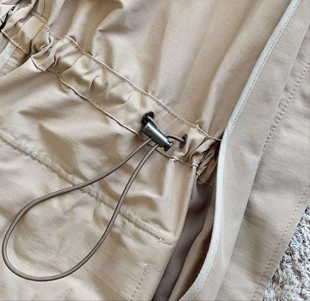 Theory luxe 洗える ロング フード モッズ コート ベージュ