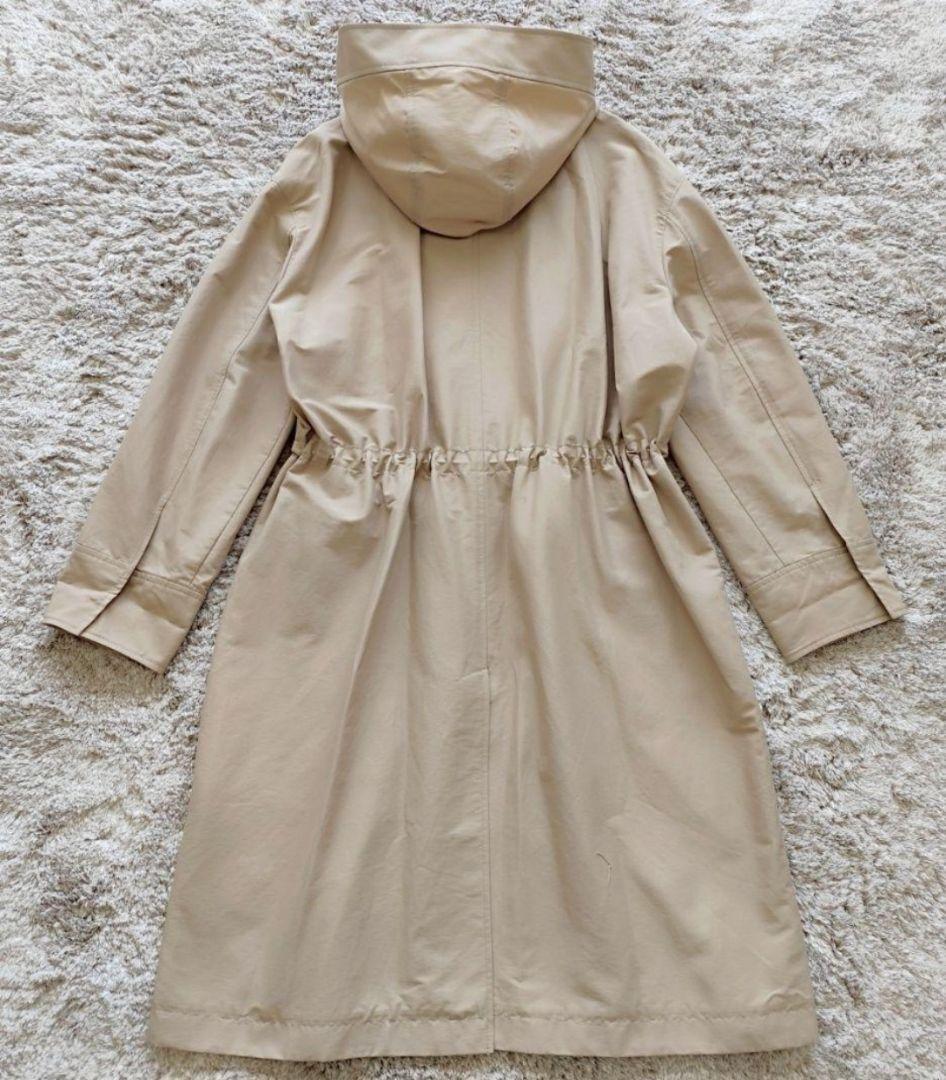 Theory luxe 洗える ロング フード モッズ コート ベージュ