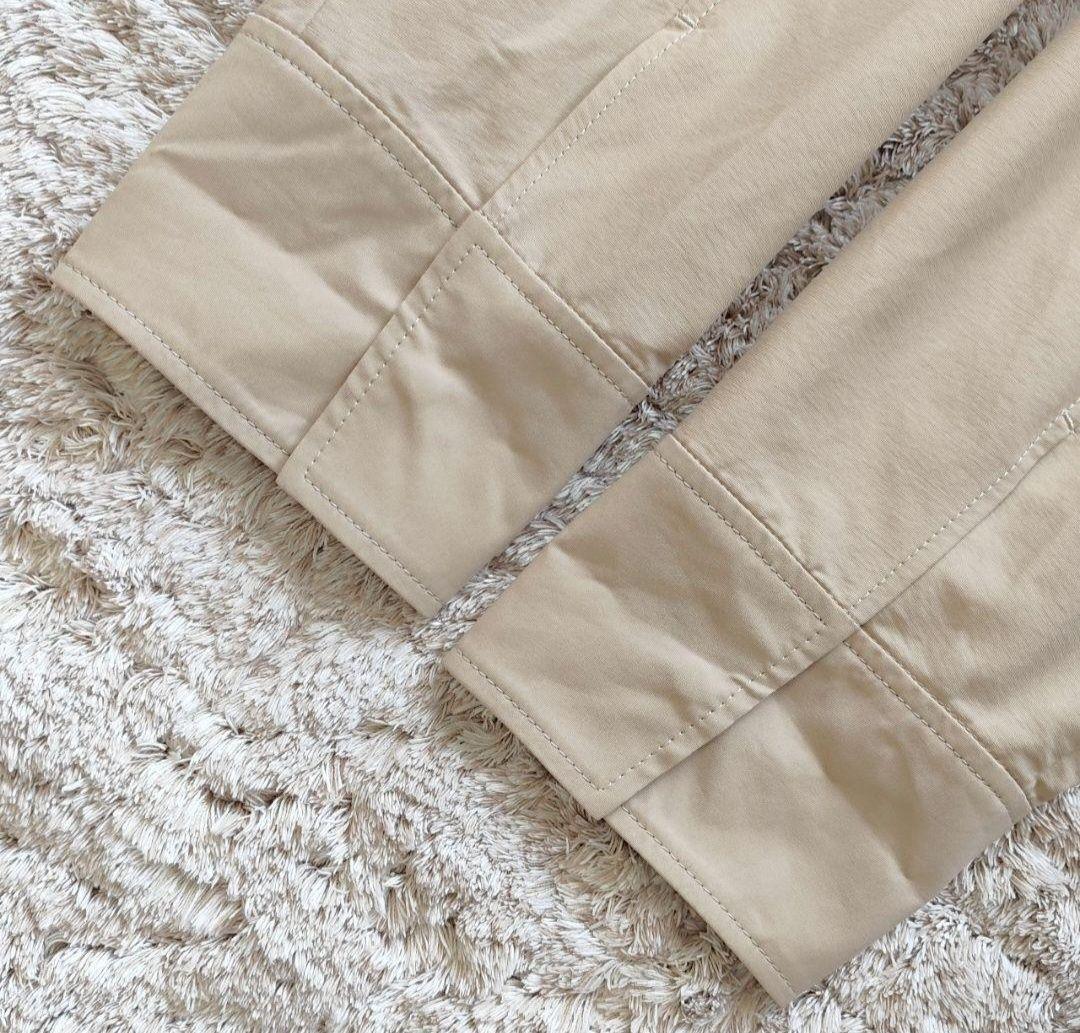 Theory luxe 洗える ロング フード モッズ コート ベージュ