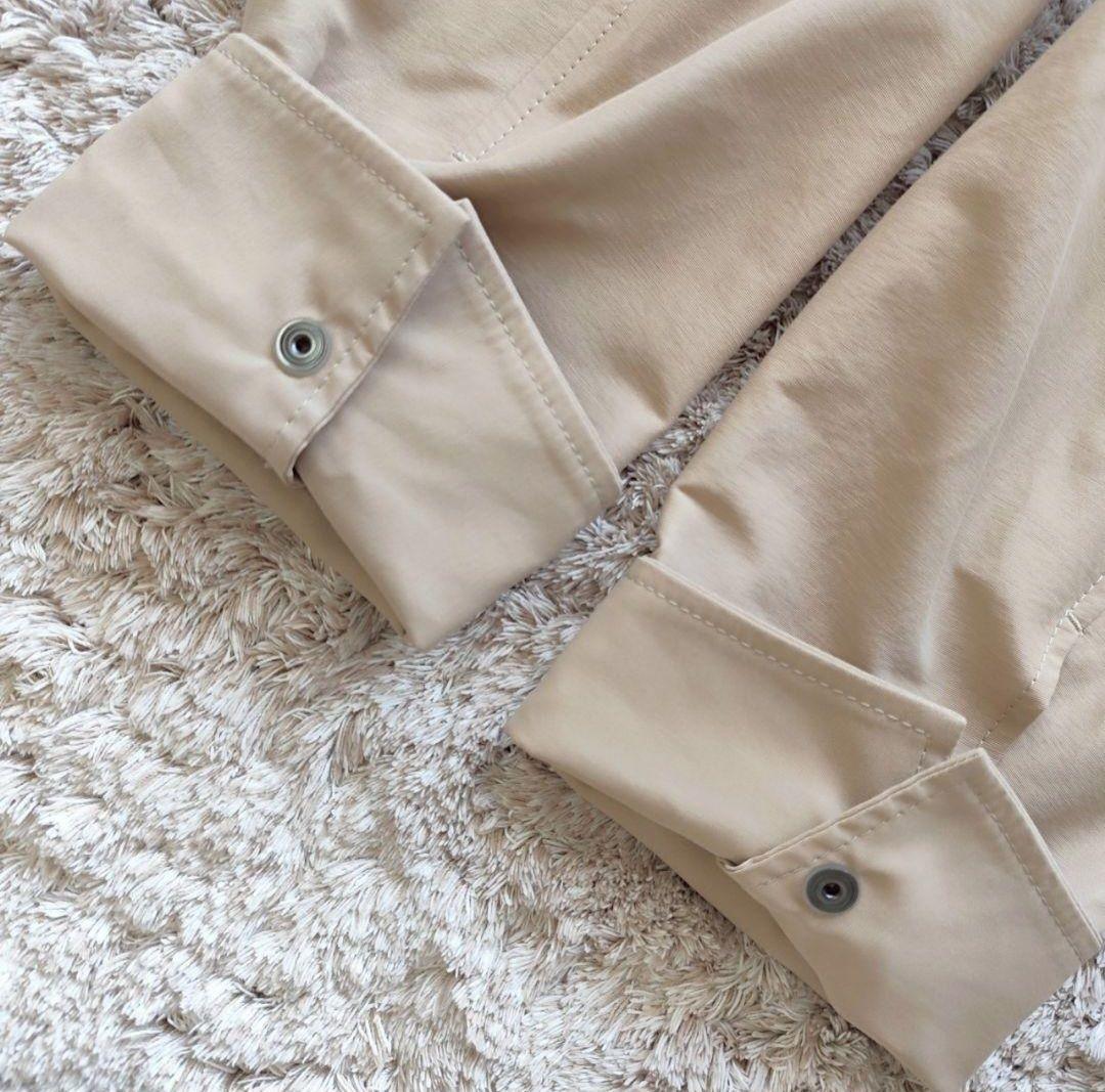 Theory luxe 洗える ロング フード モッズ コート ベージュ