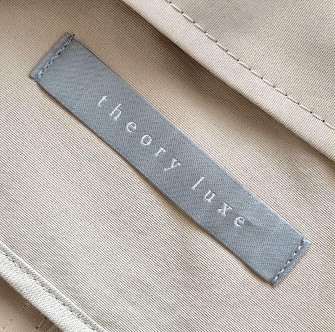 Theory luxe 洗える ロング フード モッズ コート ベージュ