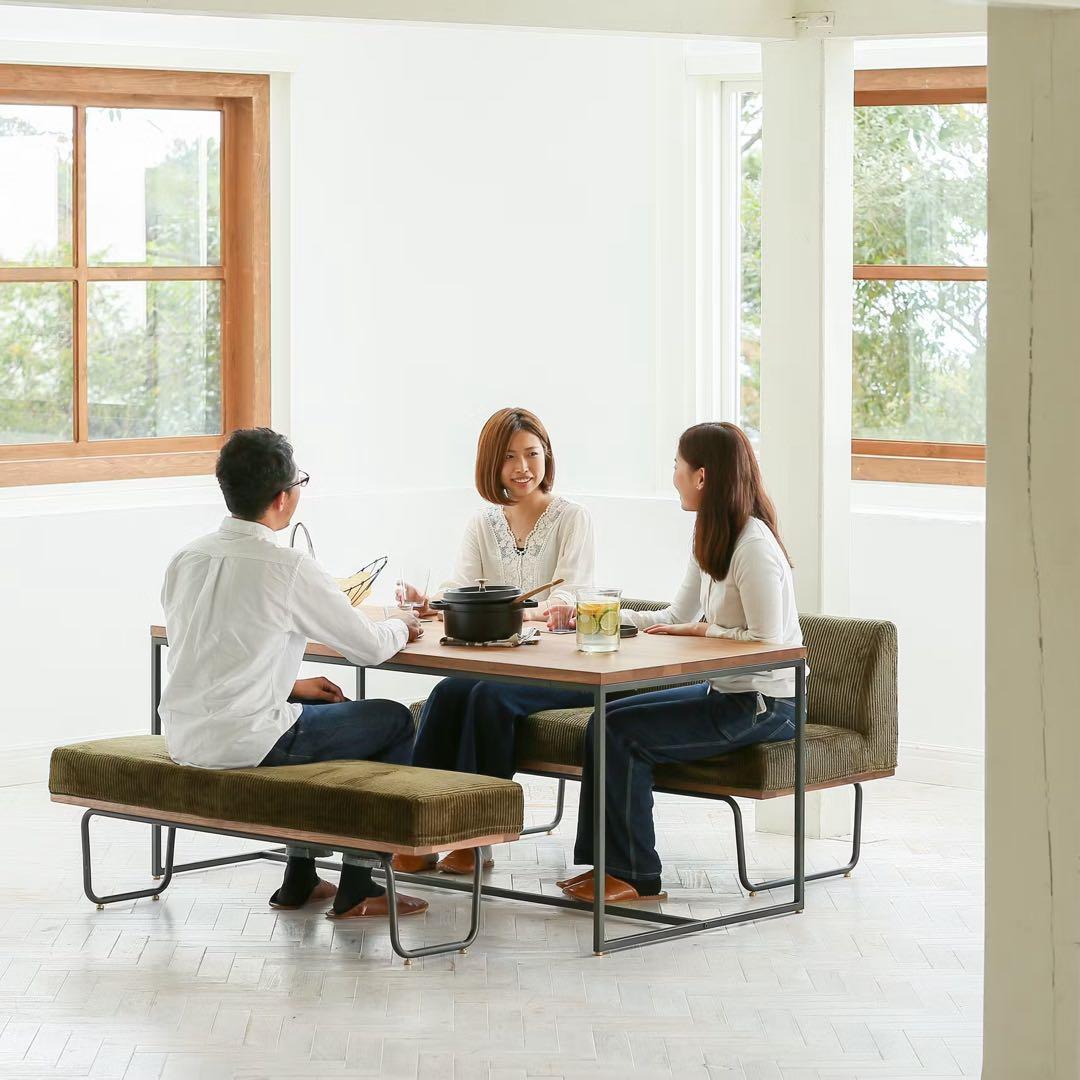 【特価/9月限定】ダイニングベンチ　WIRYダイニングセット 160cm
