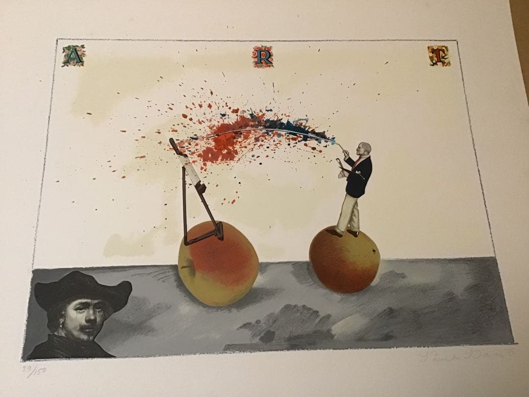 値下げ★ポール・デイヴィス/デービス★リトグラフ【Big  Apple】1985