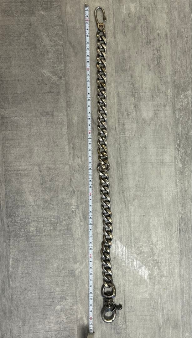 値下げ　ルードギャラリー　スカルデザイン ウォレットチェーン RG刻印