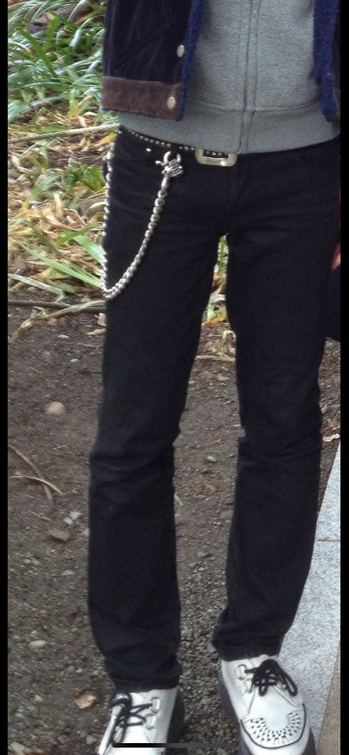 値下げ　ルードギャラリー　スカルデザイン ウォレットチェーン RG刻印