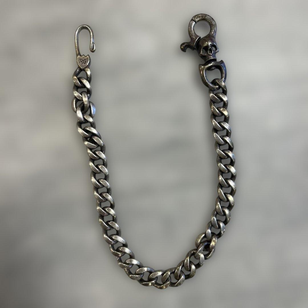 値下げ　ルードギャラリー　スカルデザイン ウォレットチェーン RG刻印