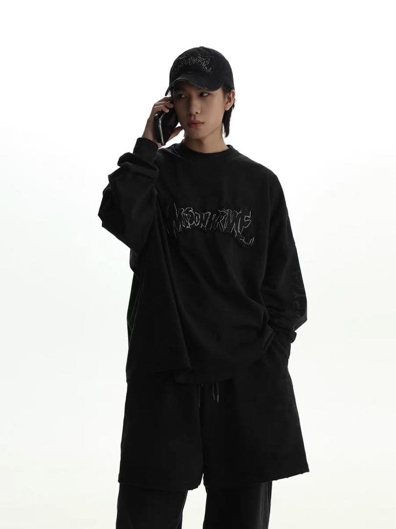 オーバーサイズ パッチロゴ ロンTEE CT6105【M.P Studios】
