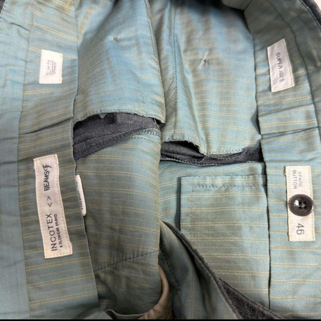 h*o様 美品 インコテックス ビームスF別注24型1Pフランネルスラックス【4