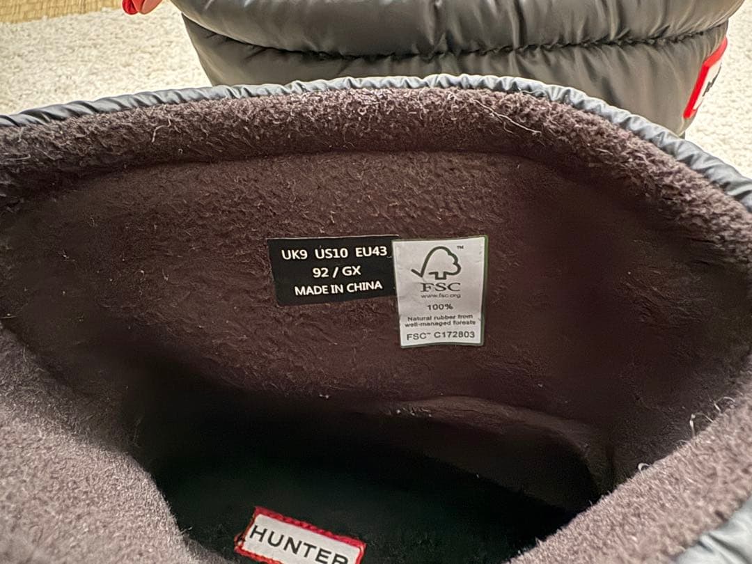 HUNTER インシュレイテッドショートブーツ　28cm