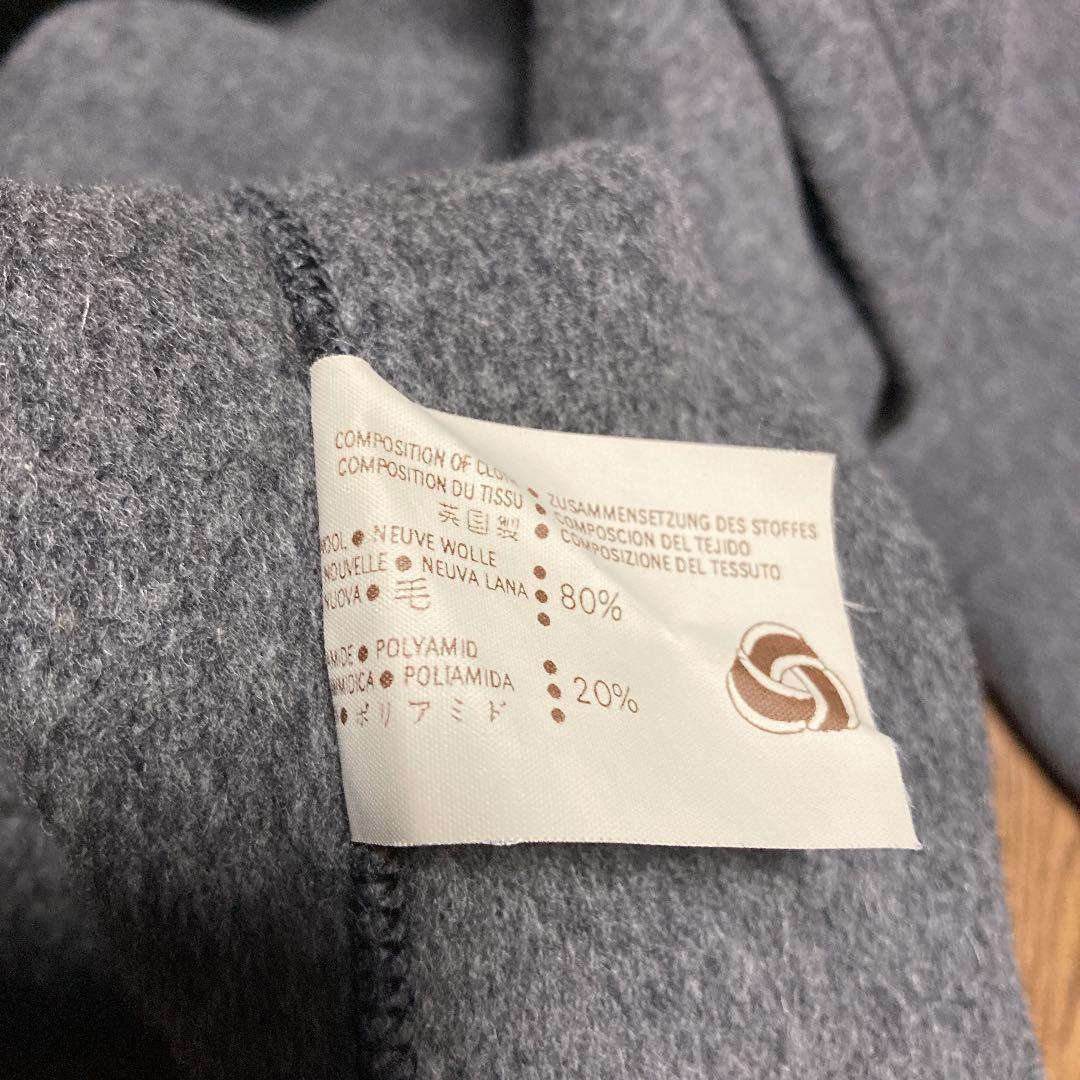 希少　グローバーオール　英国製ダッフルコート 一枚仕立て　ミディアムグレー　42