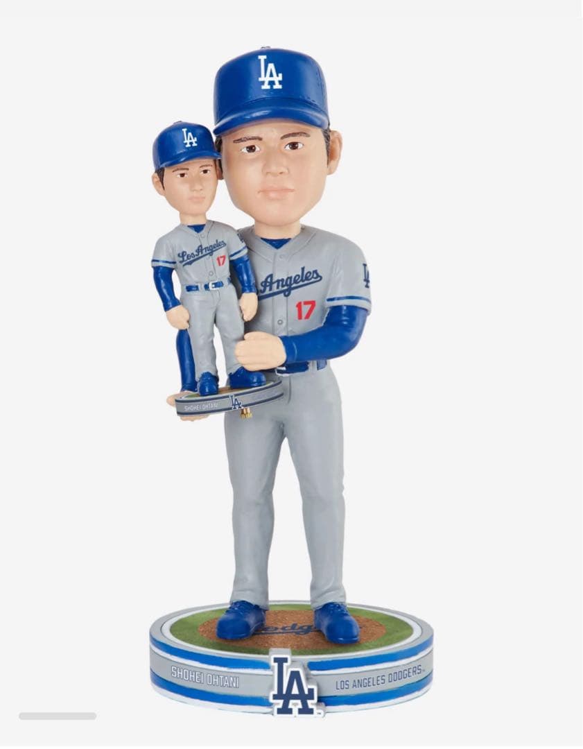 限定　MLB ドジャース　大谷翔平 ボブルヘッドフィギュア グレーユニフォーム