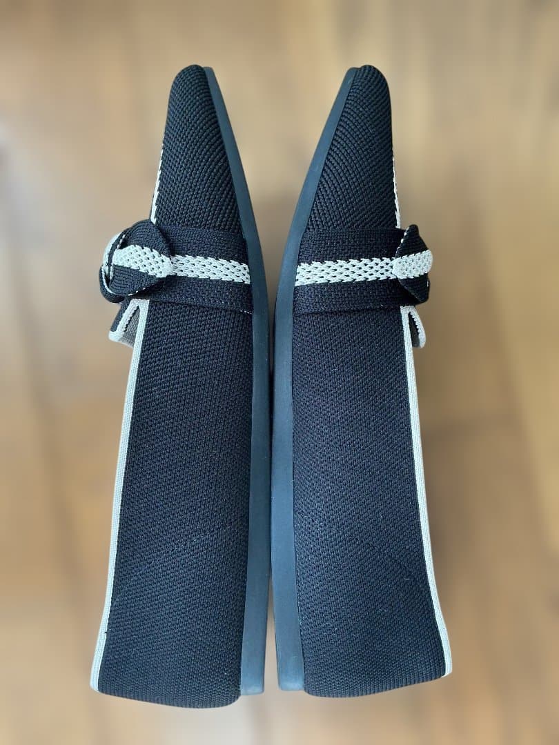 VIVAIA ポインテッドトゥ リボン付 ローファー 37.5