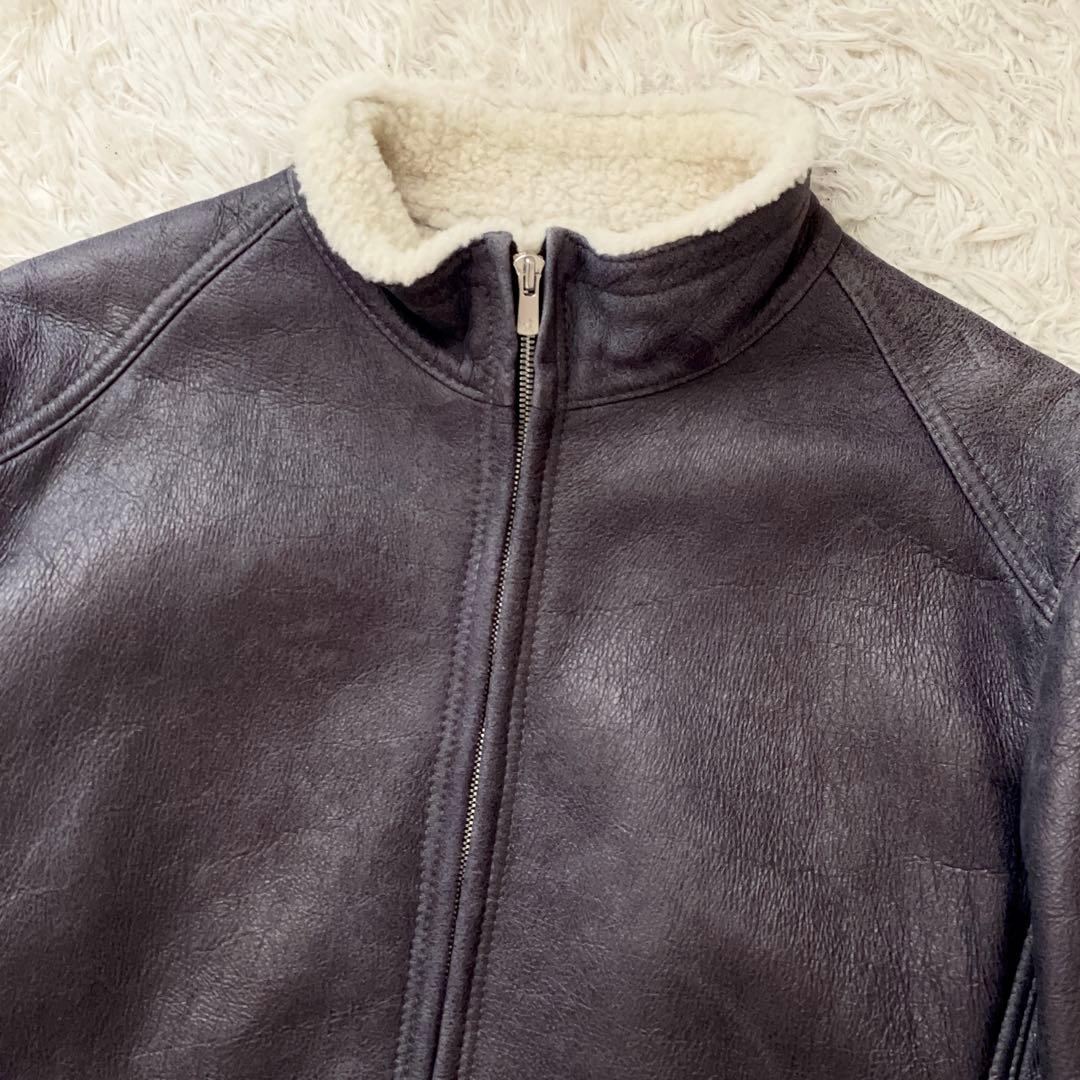 美品 XLサイズ イタリア製 BEAMS ムートンボマージャケット シープスキン