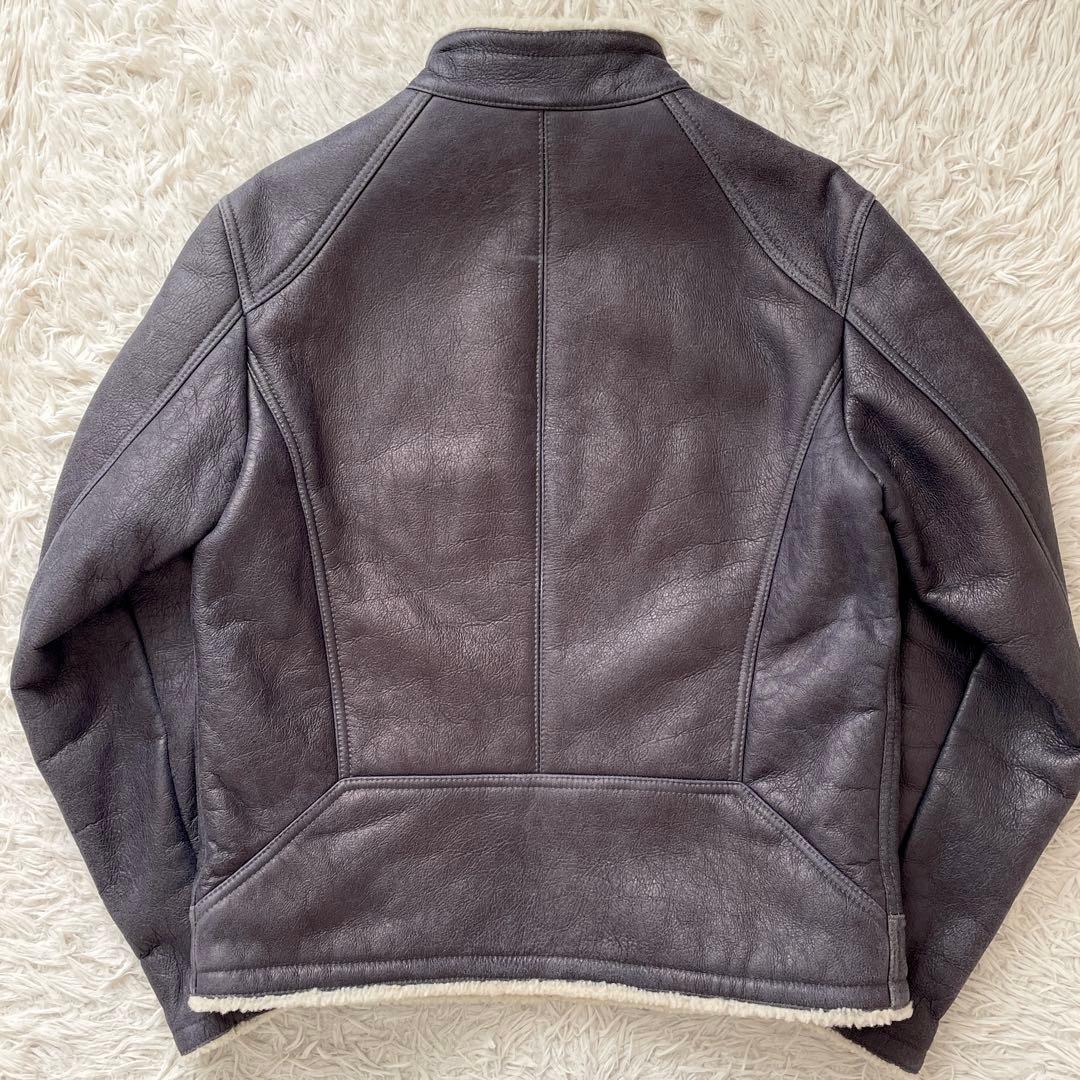 美品 XLサイズ イタリア製 BEAMS ムートンボマージャケット シープスキン