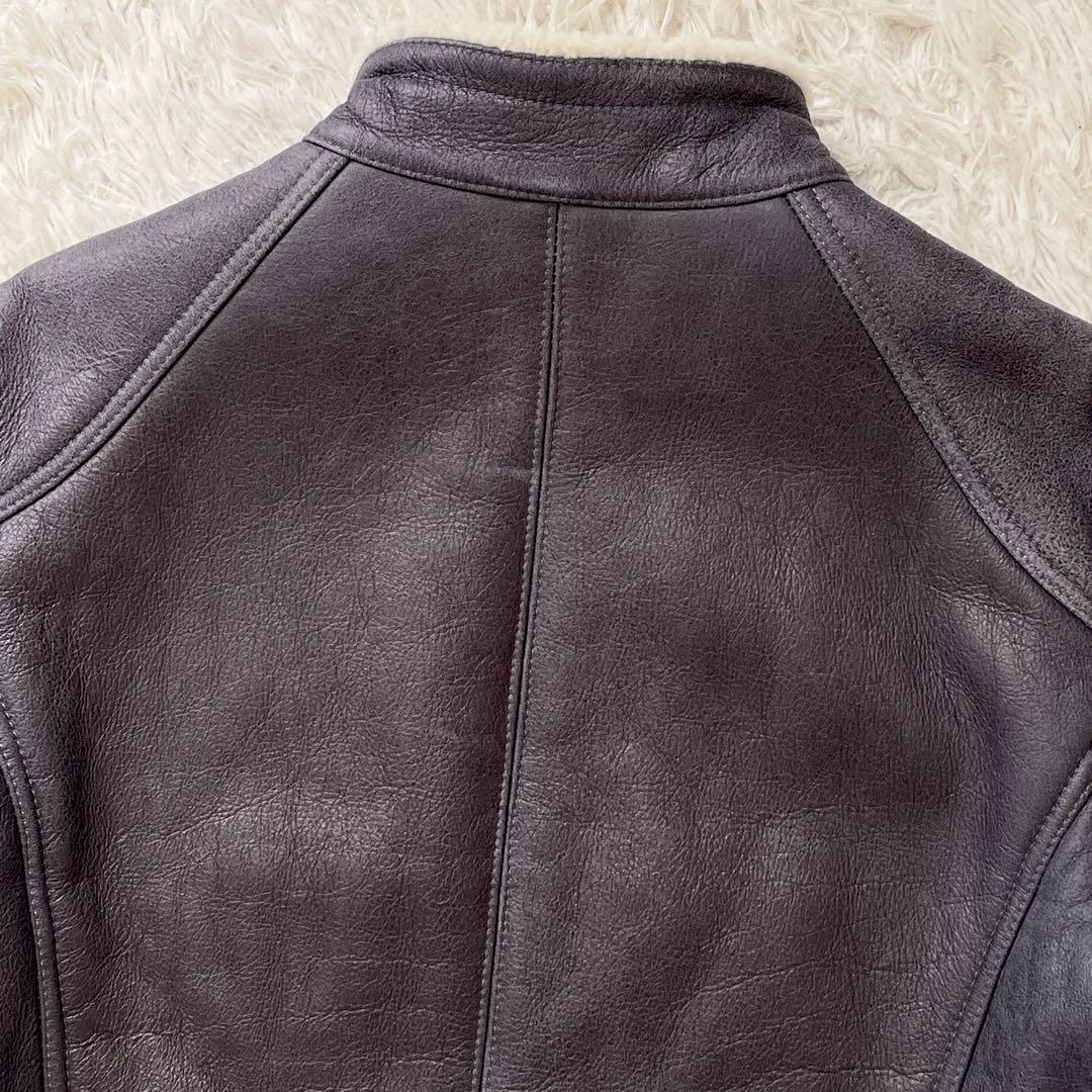 美品 XLサイズ イタリア製 BEAMS ムートンボマージャケット シープスキン