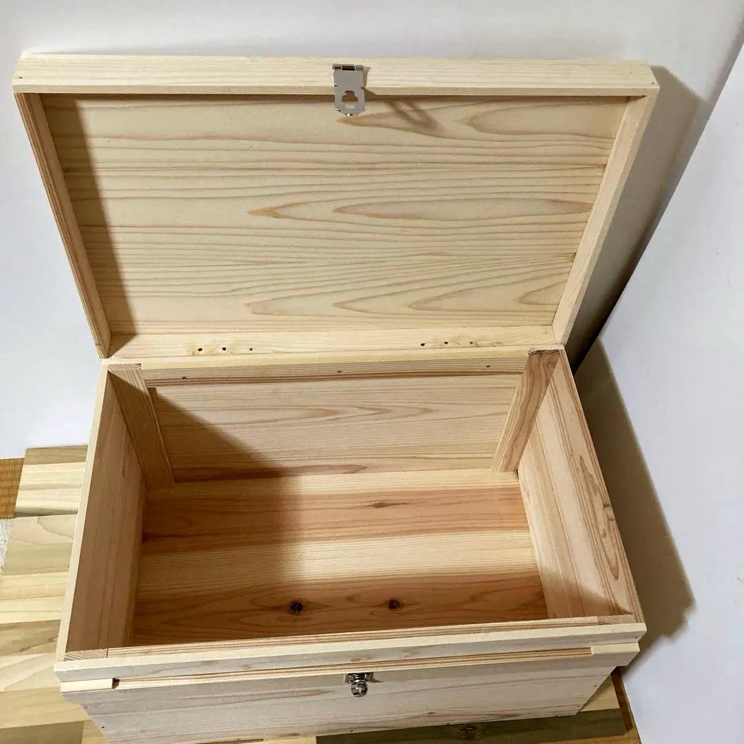 木箱　蓋付き　ウッドボックス　収納箱　収納ケース　宝物箱　ハンドメイド