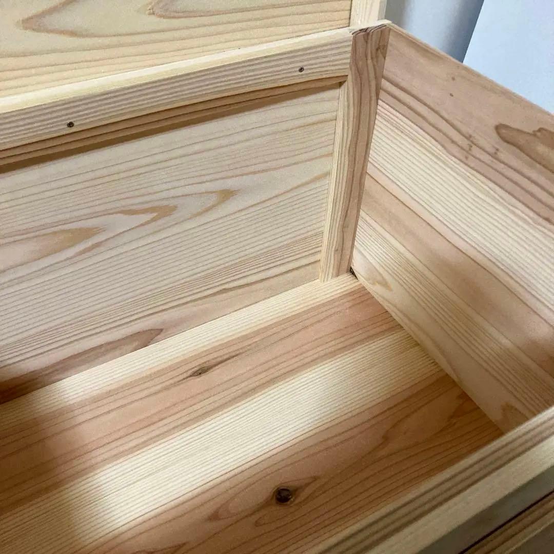 木箱　蓋付き　ウッドボックス　収納箱　収納ケース　宝物箱　ハンドメイド