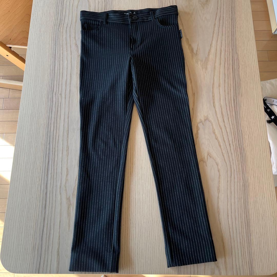 agnis b. スーツセット 12 ans ブラック/ストライプ