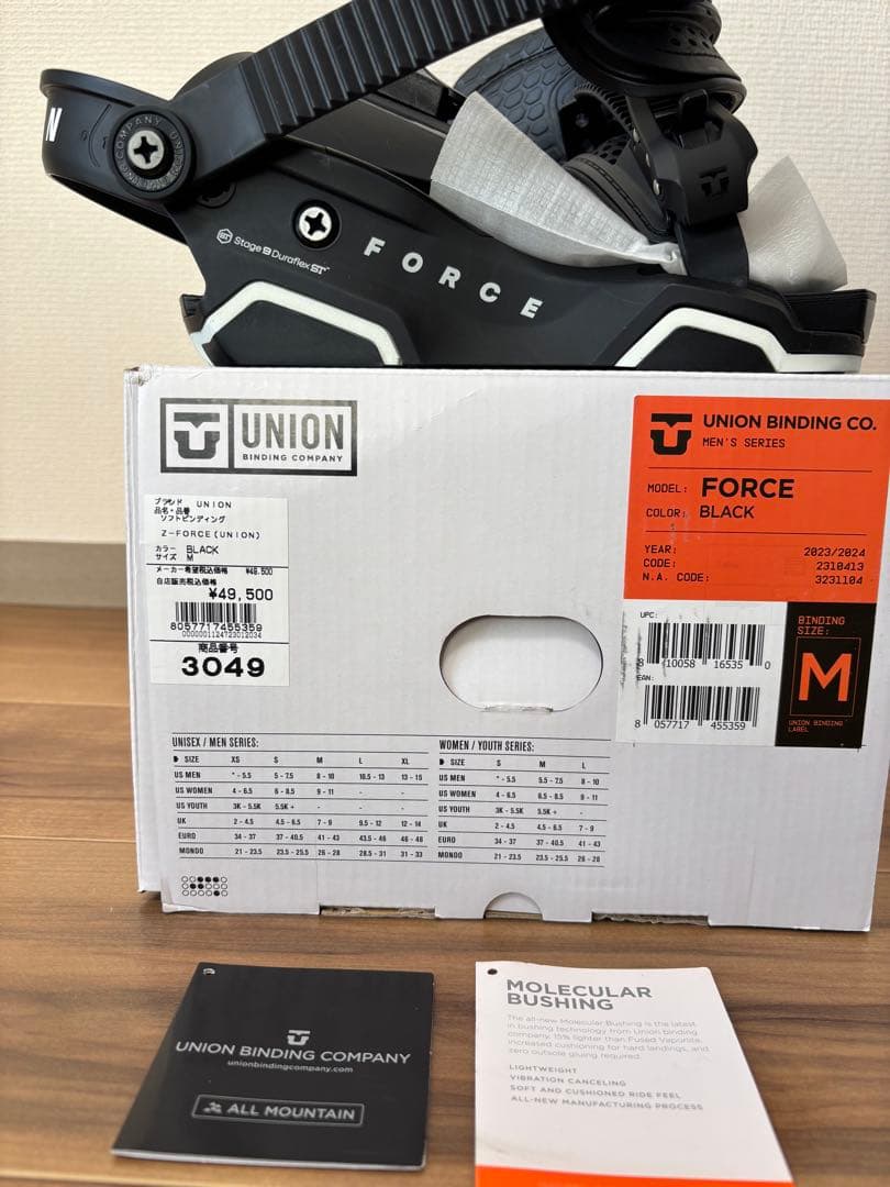 UNION FORCE 23-24モデル Mサイズ