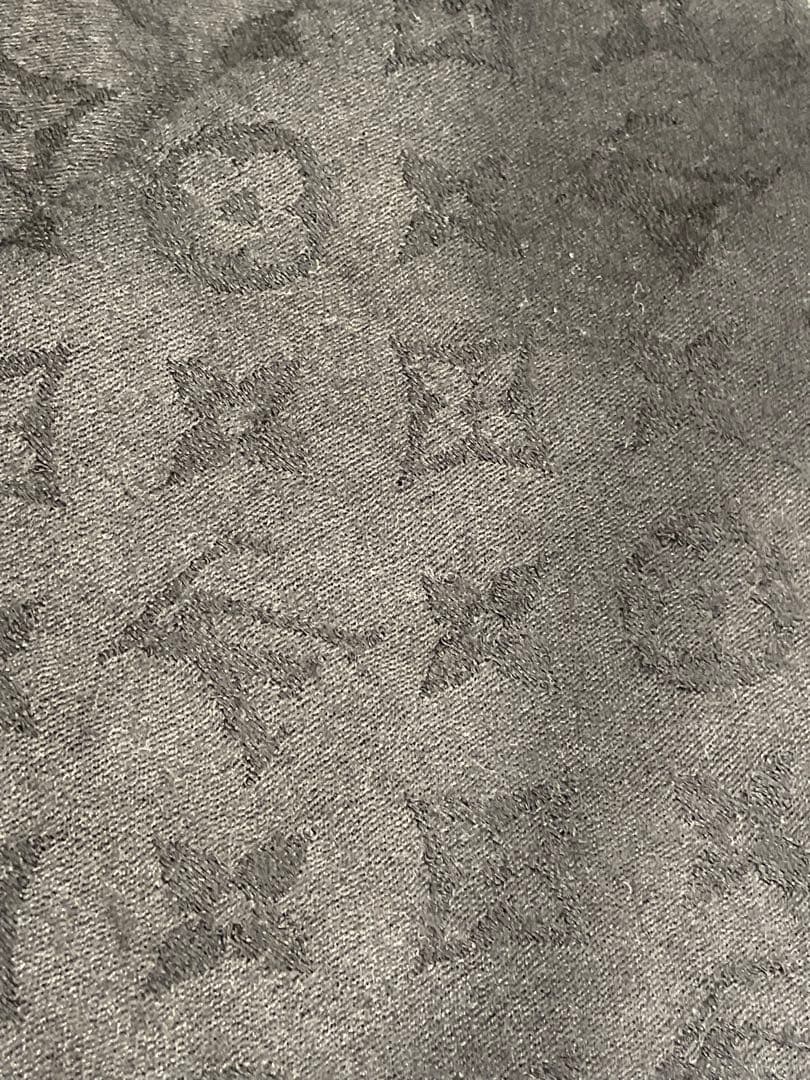 Louis Vuitton ルイヴィトン モノグラム ストール 黒 ブラック