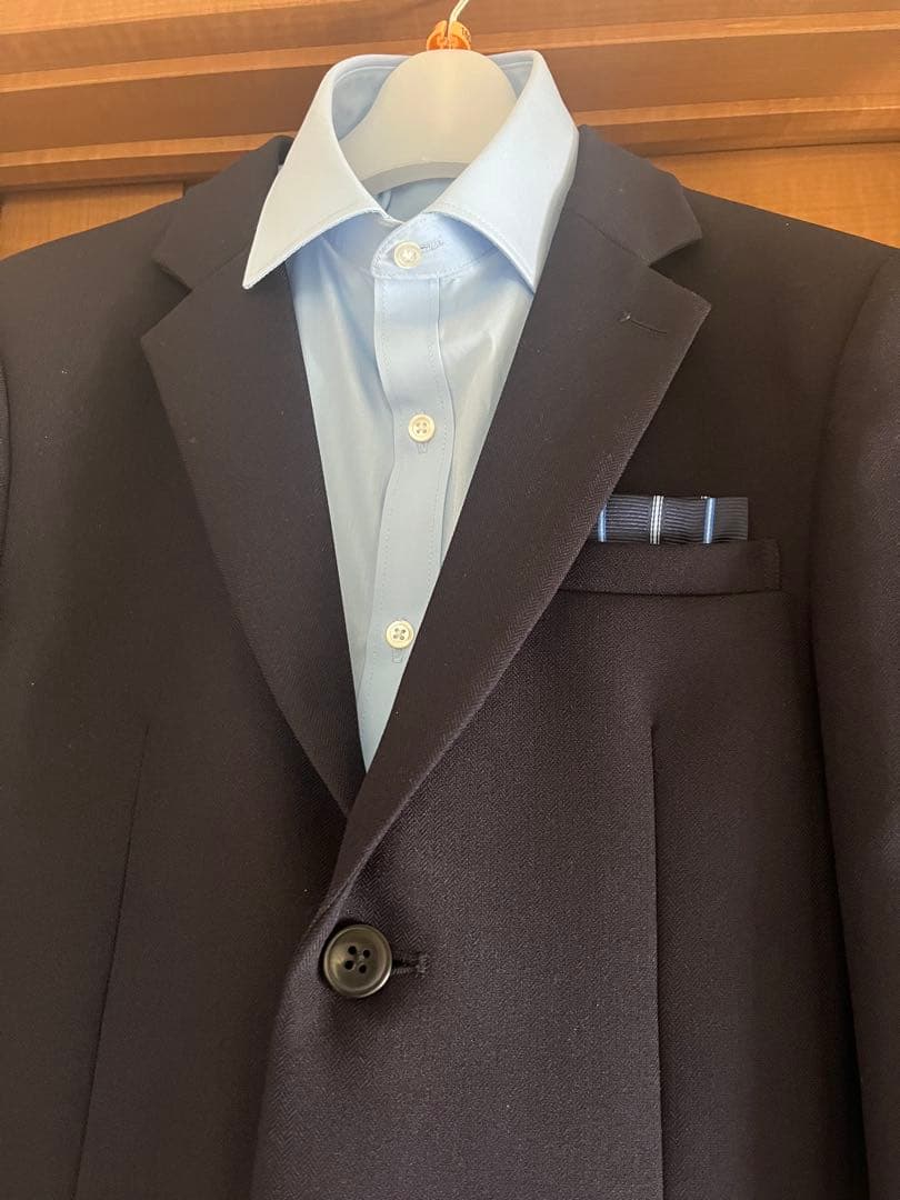 のの男の子入学式キッズスーツセット紺160 CHOPIN 2025美品
