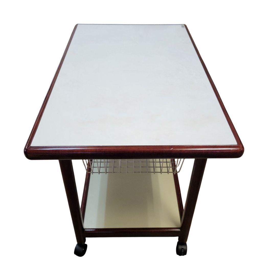 【希少】オールド カリモク ヴィンテージ レトロ 木製 キッチンワゴン