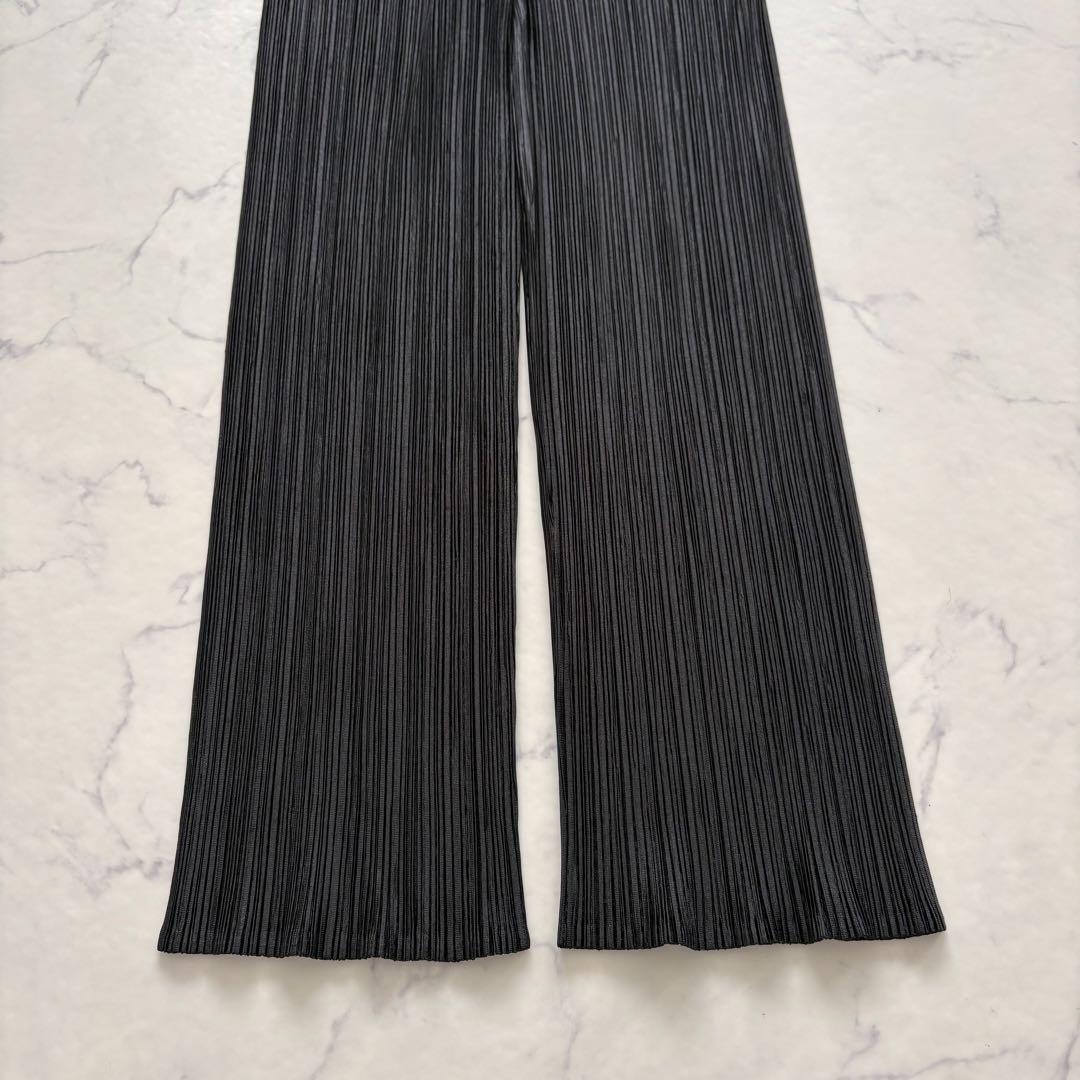 美品 プリーツプリーズ パンツ ブラック サイズ1