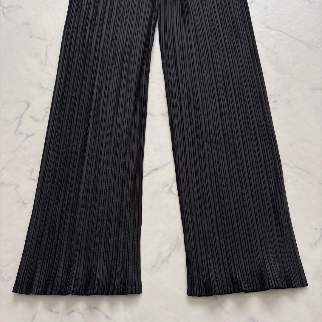 美品 プリーツプリーズ パンツ ブラック サイズ1