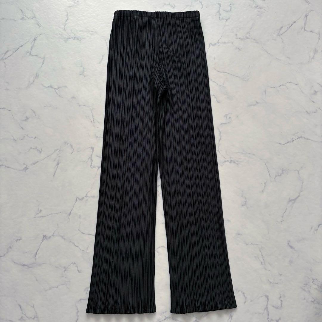 美品 プリーツプリーズ パンツ ブラック サイズ1
