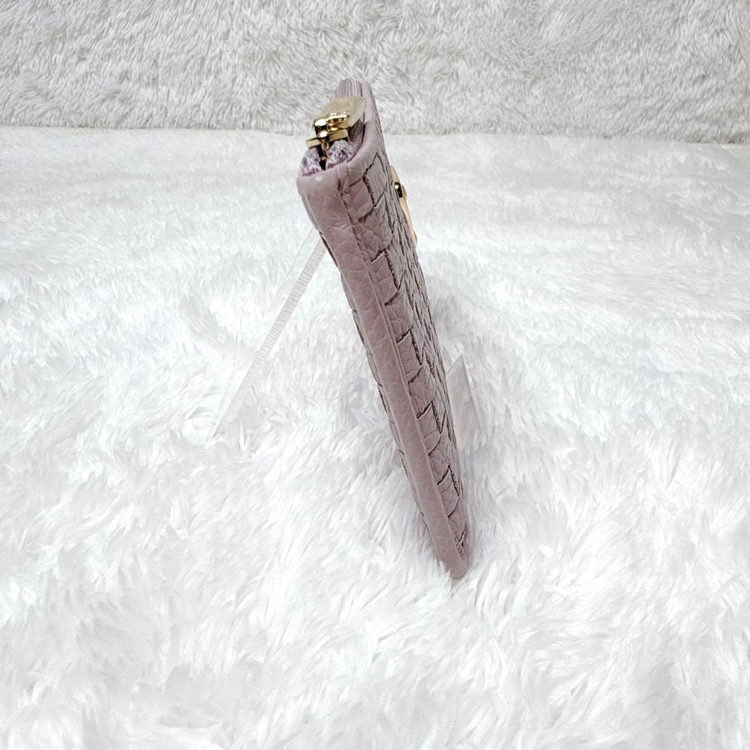 美品✨ ATAO アタオ slimo スリモ メッシュ 長財布 ライラック