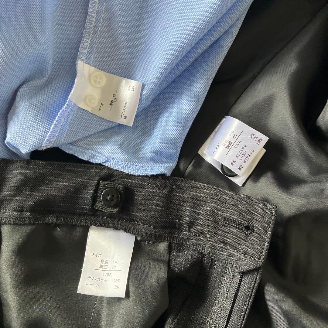 フォーマルスーツ 170サイズ 黒 ネクタイ付き　フォーマル　男の子　卒業式