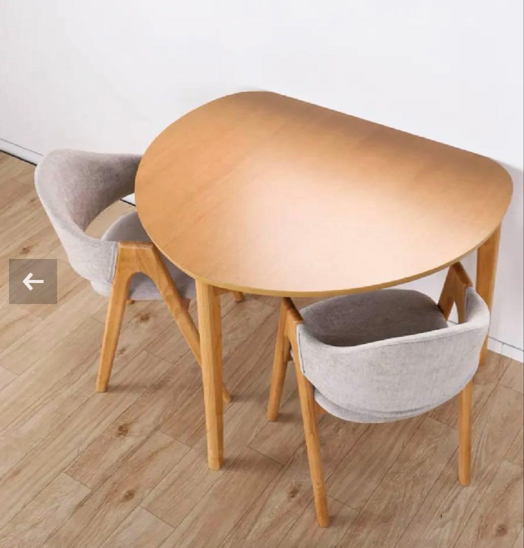 美品［ウッドパーク］ラウンドバックダイニングチェア①