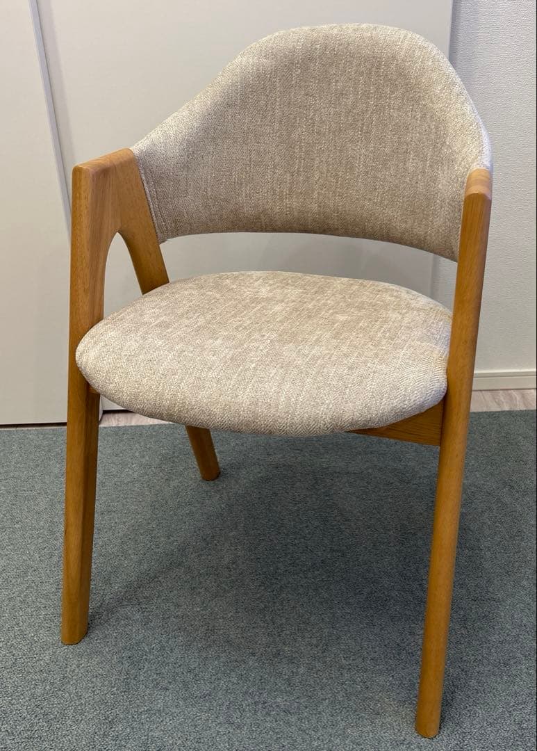 美品［ウッドパーク］ラウンドバックダイニングチェア①