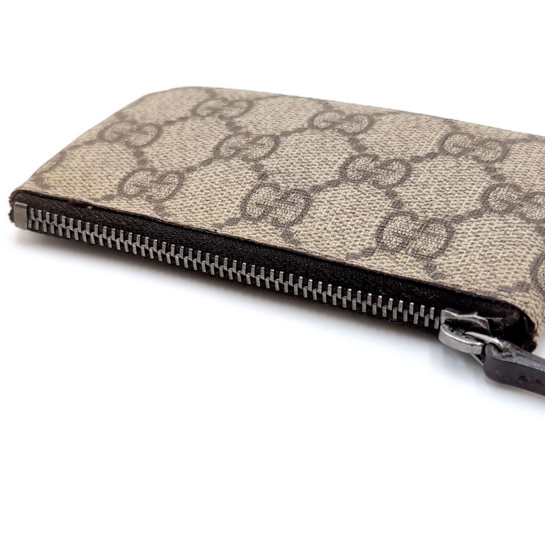 GUCCI　ケース　GGスプリーム　小銭入れ　グッチ　PVCレザー　美品