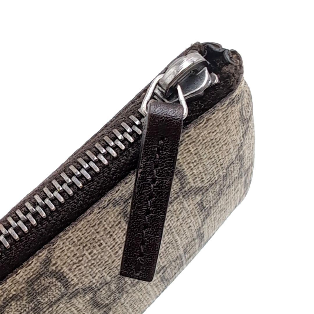 GUCCI　ケース　GGスプリーム　小銭入れ　グッチ　PVCレザー　美品